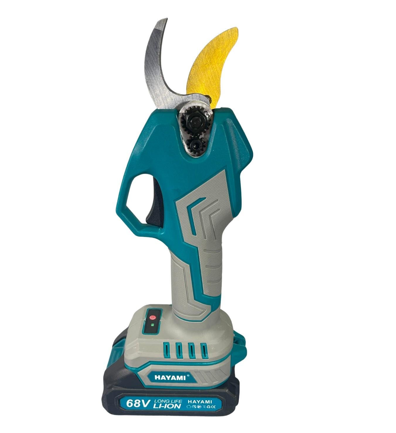 Секатор аккумуляторный бесщеточный HAYAMI 2 АКБ лезвие SK5 LED экран (25030869) - фото 4