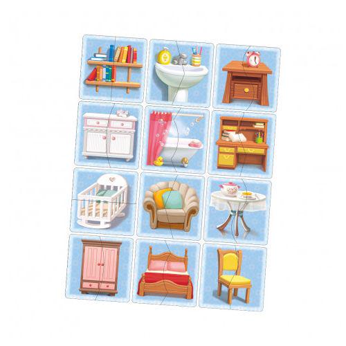 Пазл Половинки: Мебель (171308) Пазл Половинки: Мебель (171308)