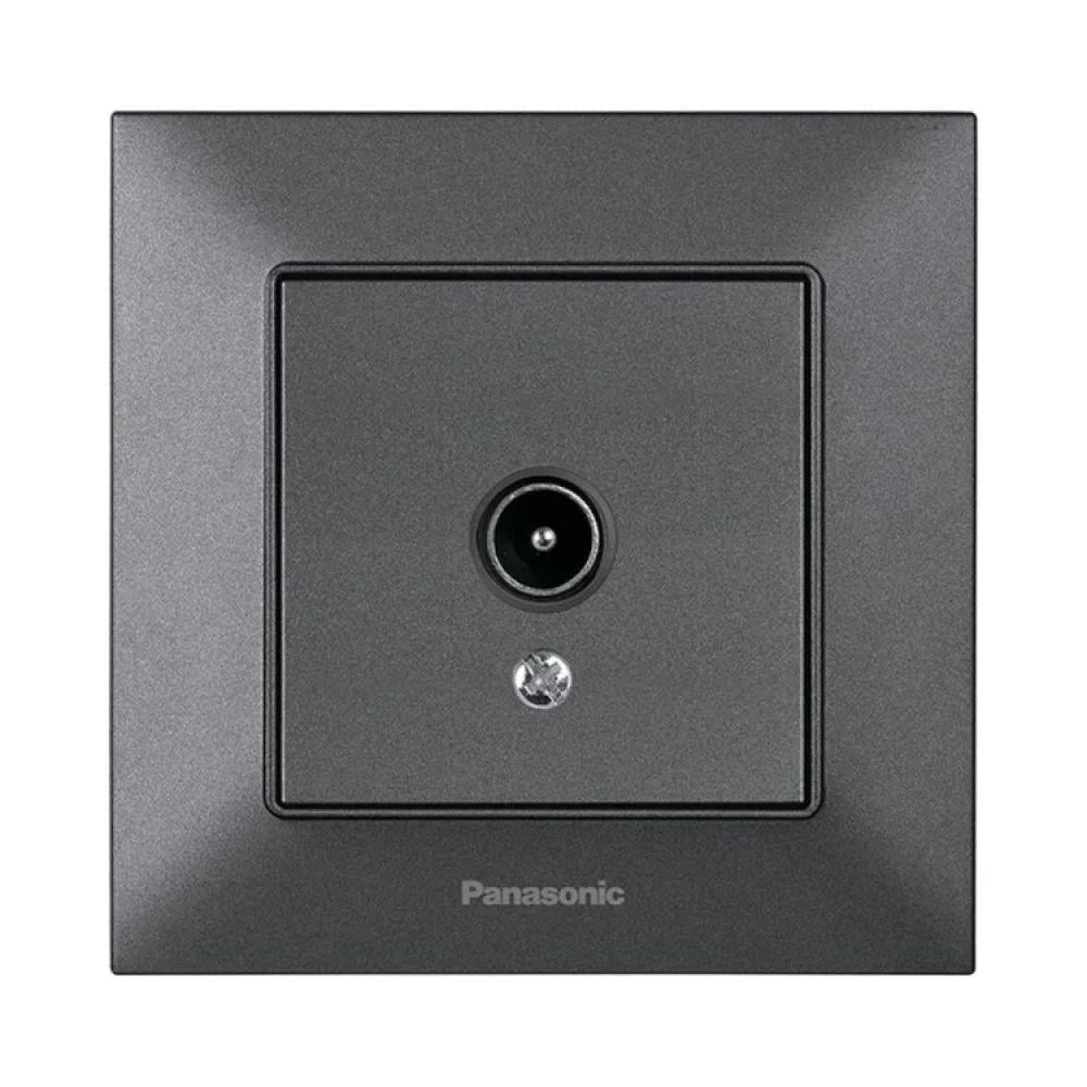 Розетка Panasonic Arkedia Slim телевизионная конечная Серый дымчатый (23830986)