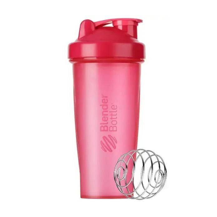 Шейкер для протеина с металлическим шариком-венчиком Blender Bottle Classic 820 мл Розовый