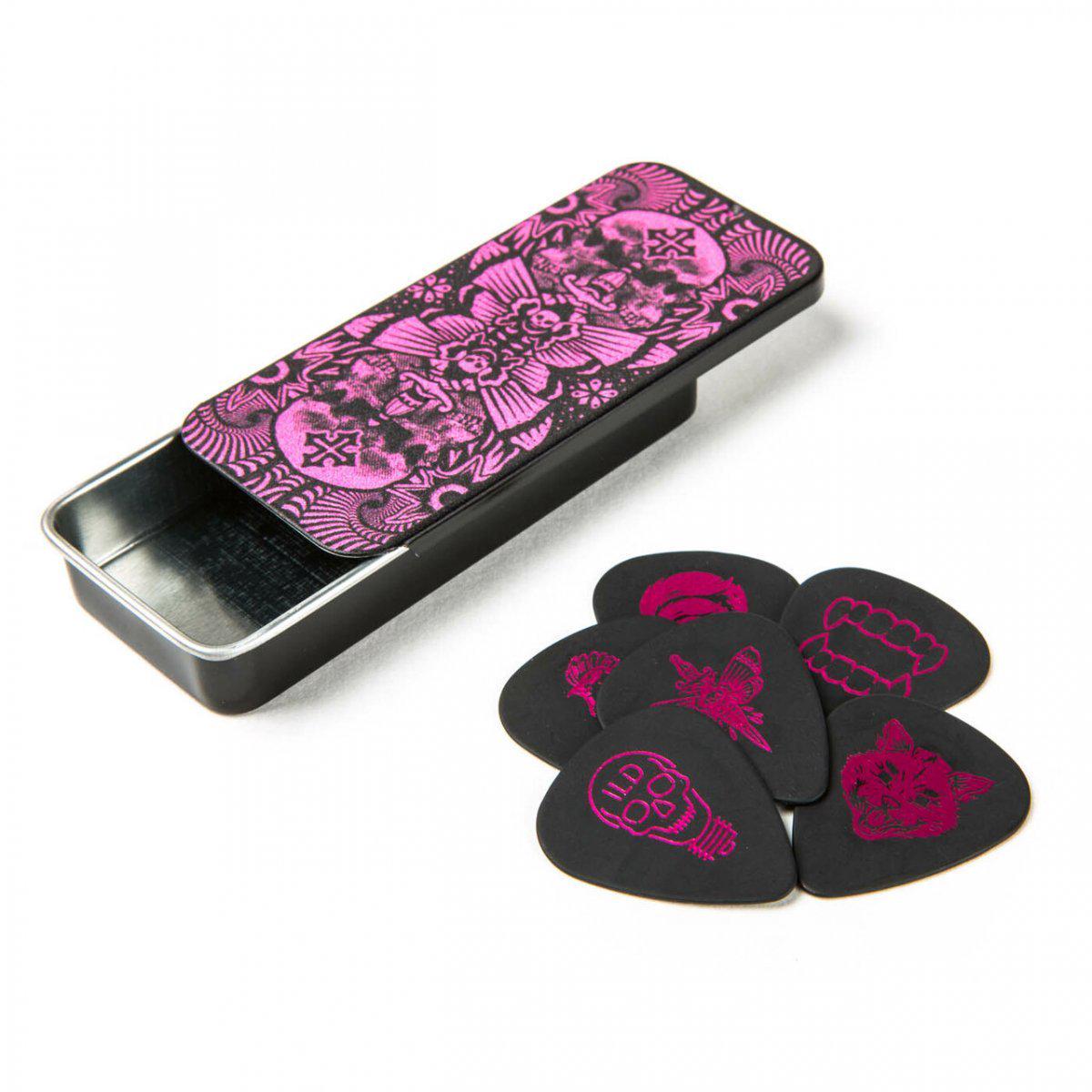 Набір медіаторів Dunlop ILDCT02 I Love Dust Magenta Pick Tin 0,88 мм 6 шт. (127251)