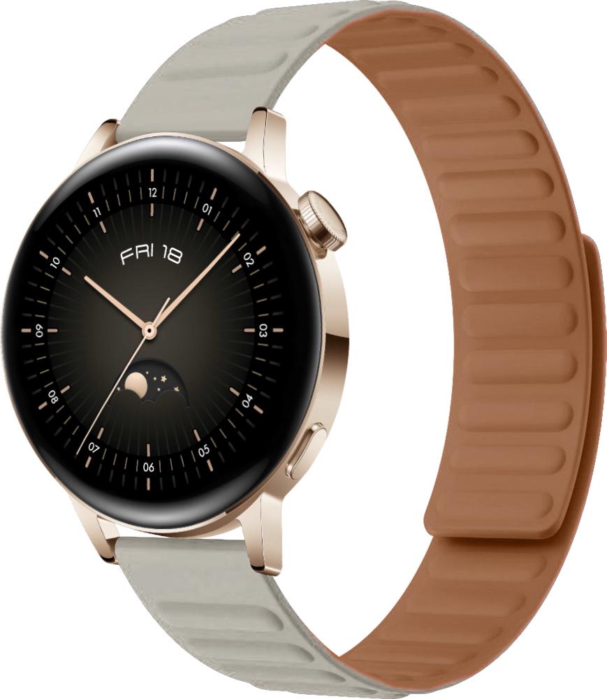 Ремешок Magneter для Huawei Watch GT3 42 мм Beige (26632-34) Ремешок Magneter для Huawei Watch GT3 42 мм Beige (26632-34)