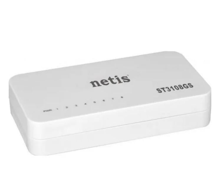 Wi-Fi-свитч Netis ST3108GS гигабитный 8 портов (29768995)