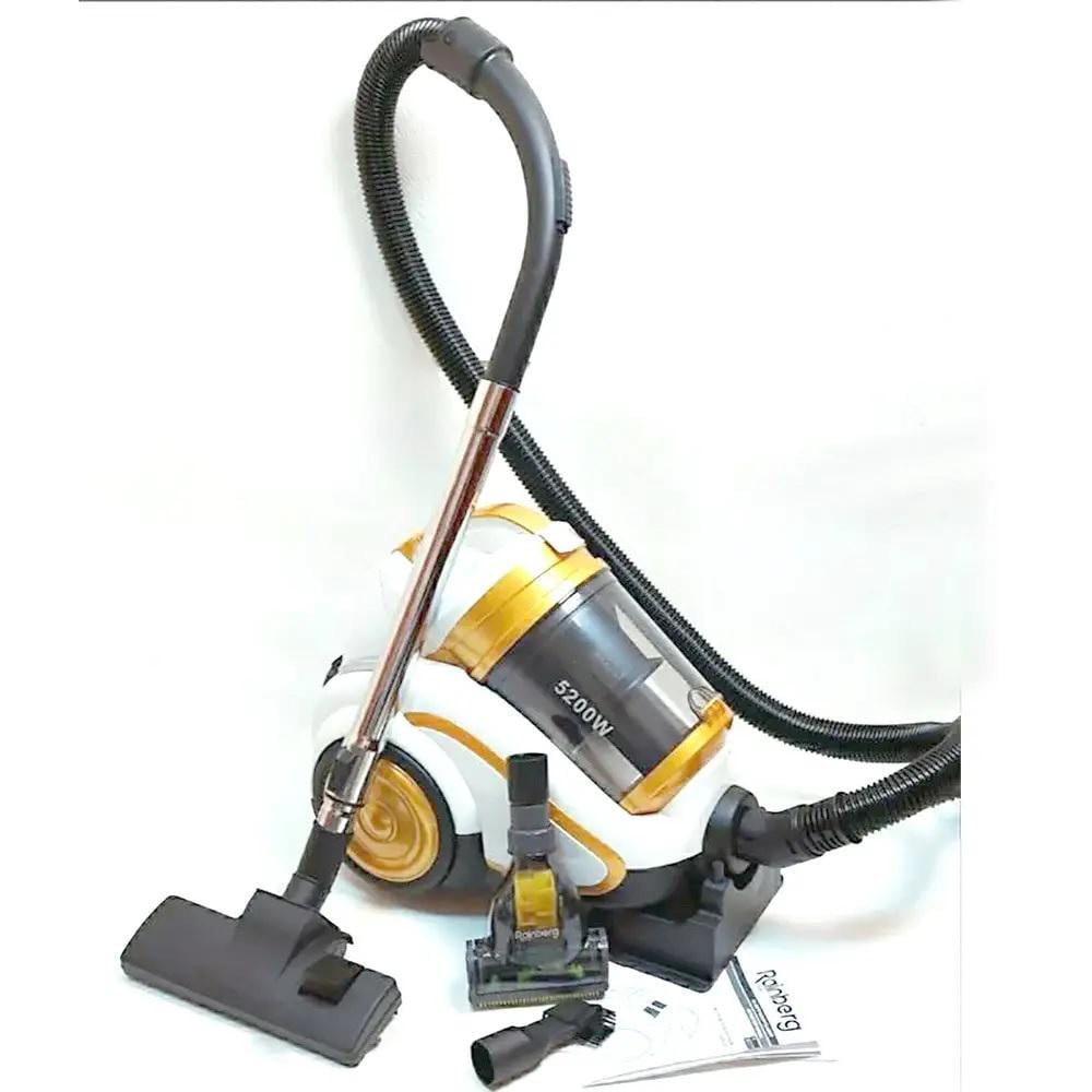 Пылесос колбовый Rainberg RB-658TB с регулятором мощности/турбощеткой 5200 Вт (RB-658TB) - фото 5