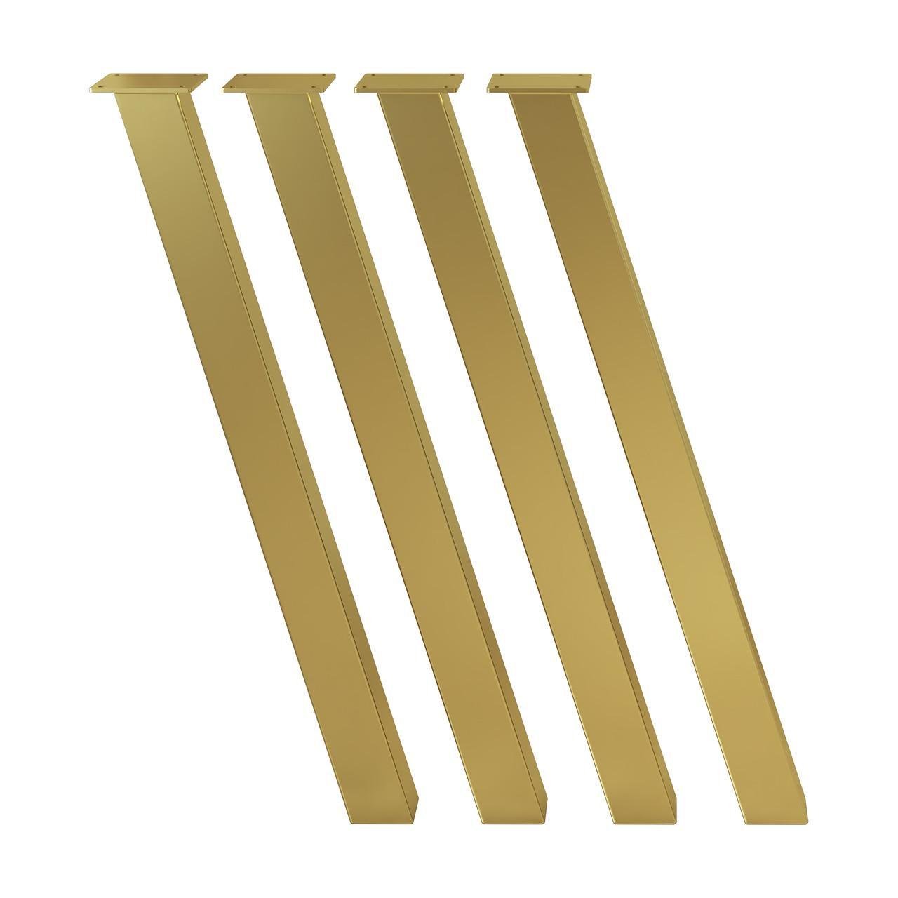 Комплект ніжок для столу з металу Minimal 730 мм 4 шт. Золотий (1017) - фото 7