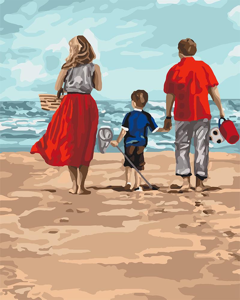 Картина по номерам Идейка Семейный отдых 40х50 см (KH4679)