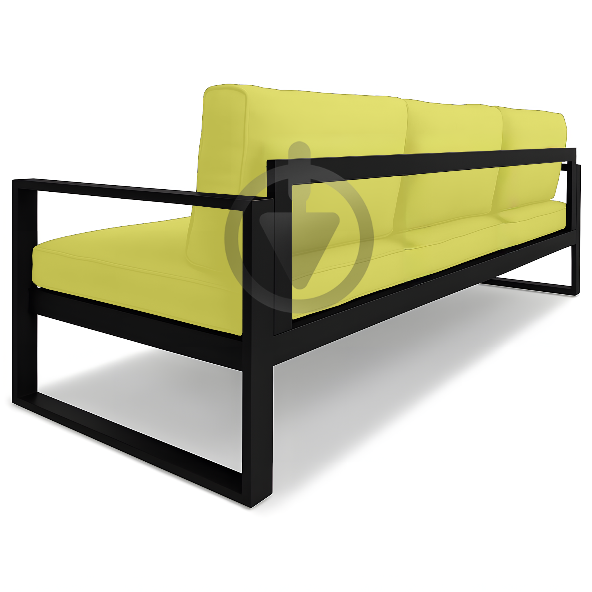 Диван металлический AVVS Бостон лофт с подлокотниками велюр 160 см Салатовый - фото 3 Диван металлический AVVS Бостон лофт с подлокотниками велюр 160 см Салатовый - фото 3