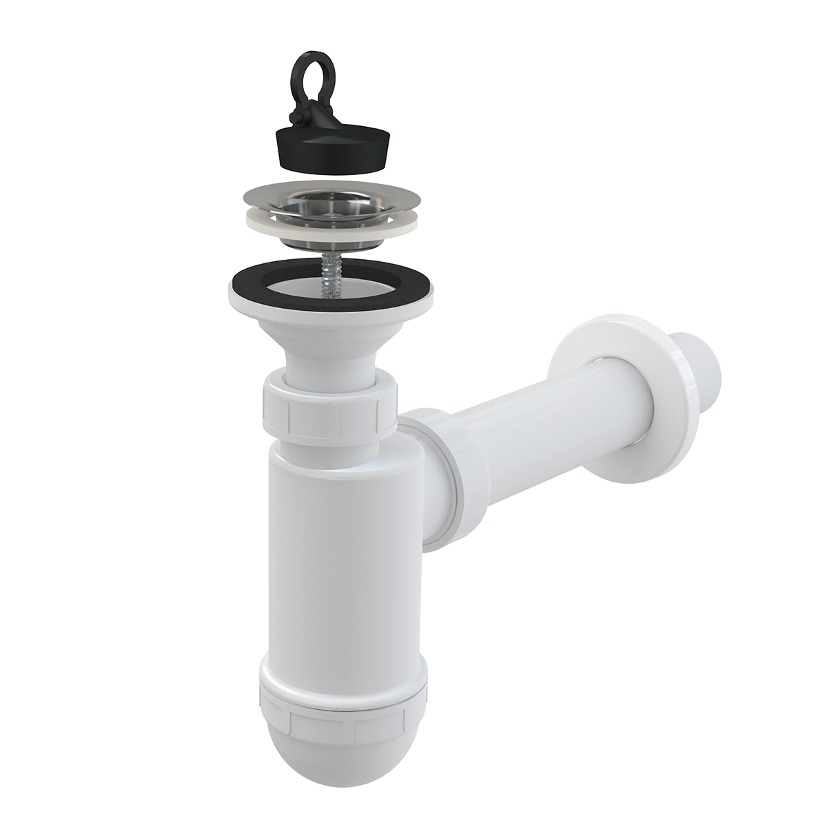 Сифон для умывальника Alca Plast A41+A795 d 40 мм x 1 1/2" (SW-94670)