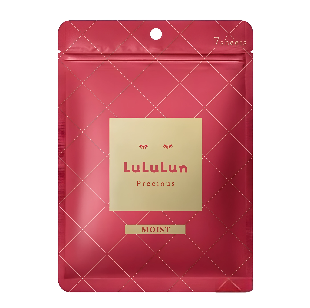 Маска антивозрастная увлажняющая тканевая для лица LULULUN Precious Moist Red Face Mask 7 шт. (3008158201)