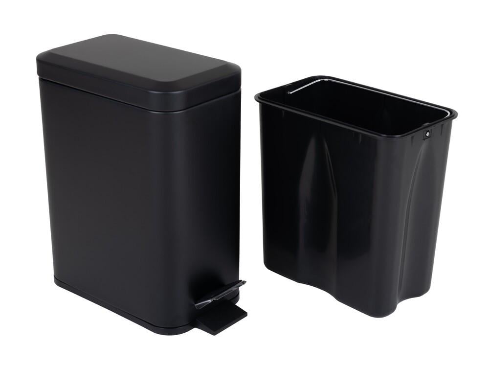 Мусорное ведро Zerix Sansa-TC0105 с плавным закрытием прямоугольное 5 л Черный (ZX5894) Мусорное ведро Zerix Sansa-TC0105 с плавным закрытием прямоугольное 5 л Черный (ZX5894)