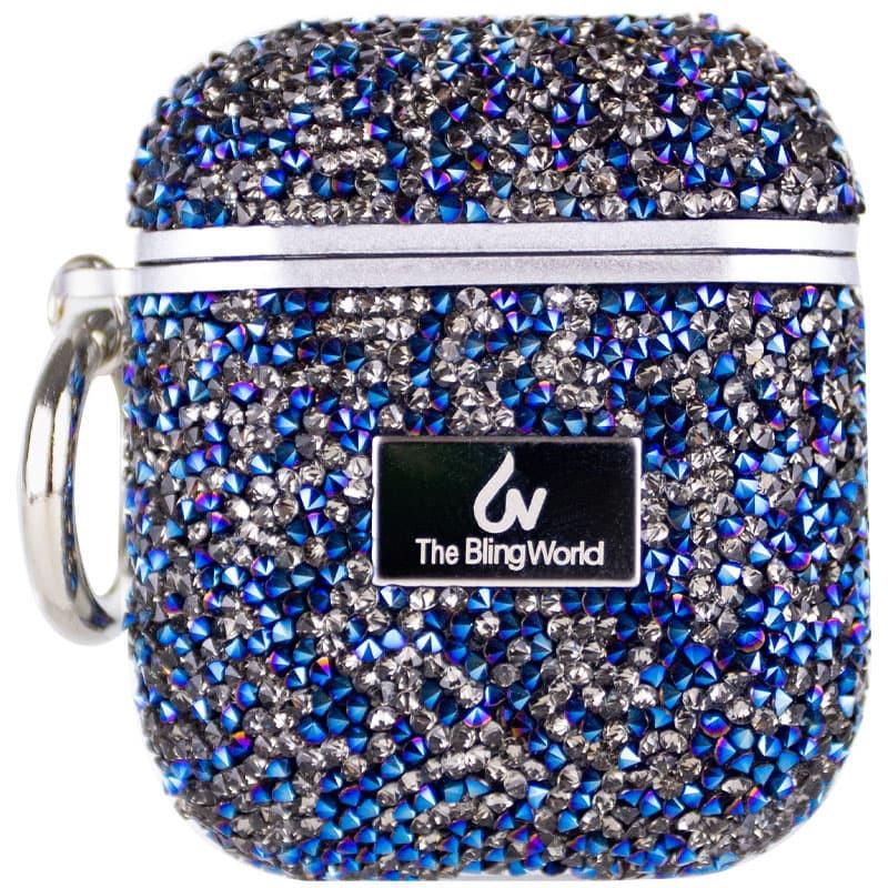 Чохол Bling World Rock Diamond для навушників AirPods 1/2 Синій (00000057525_5)