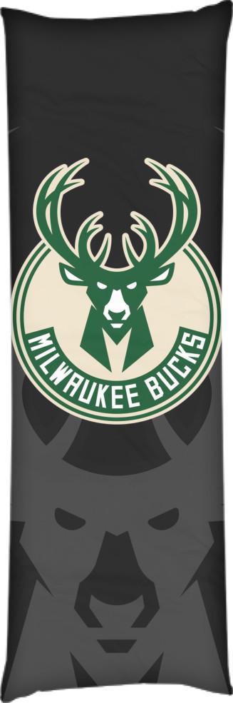 Подушка дакимакура Milwaukee Bucks 4 50x150 см (14106330)