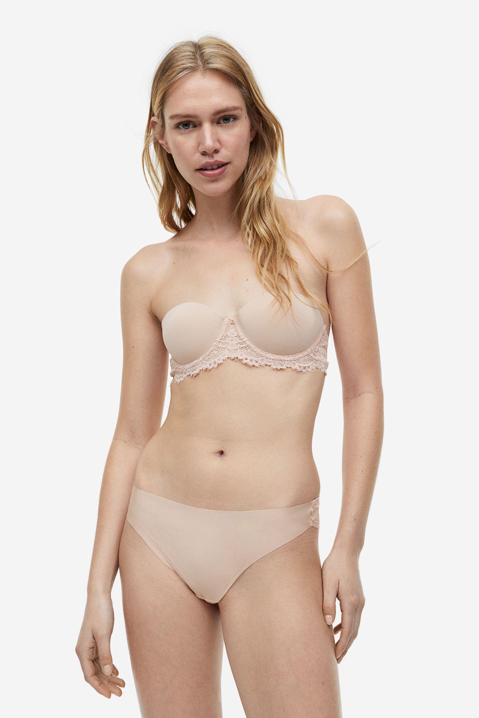 Трусики с кружевом S Бежевый (9374136ral)