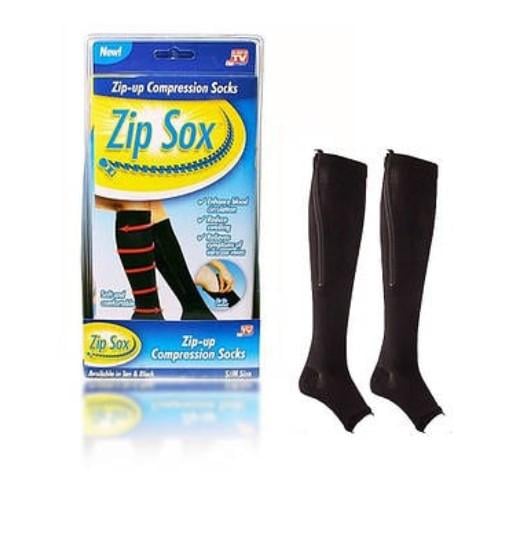 Гольфи компресійні Zip Sox 8909 на блискавці L/XL Чорний (1b0f2123)