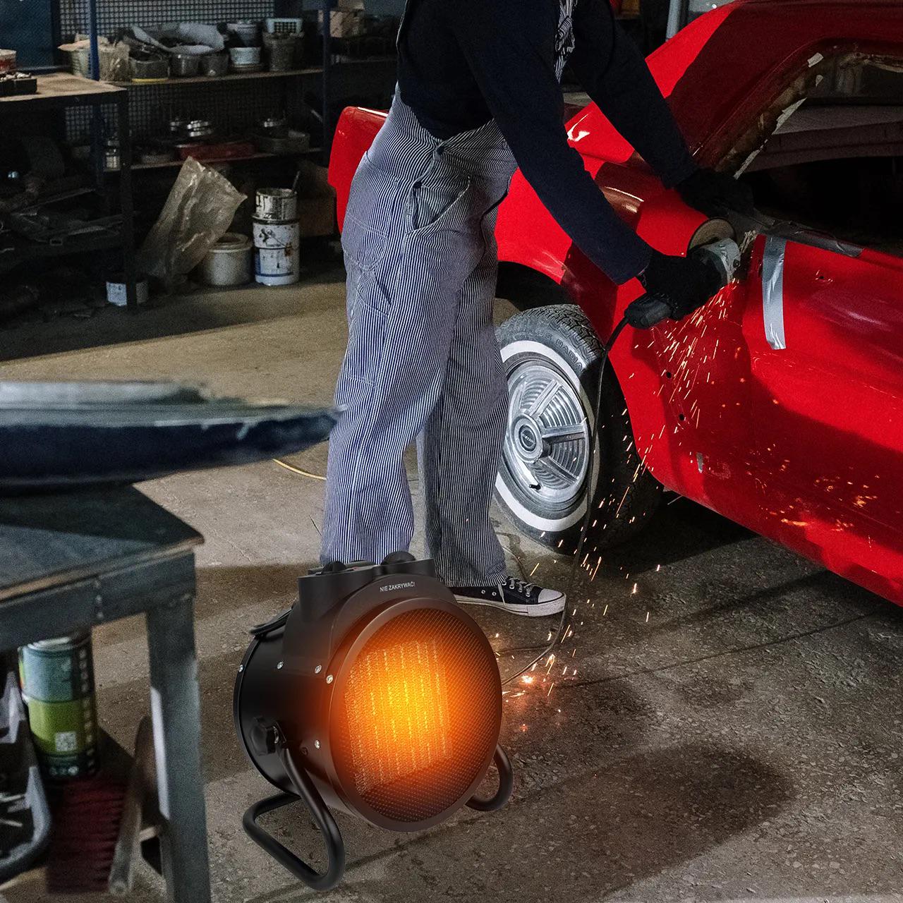 Керамічний обігрівач Maltec термостат/вентилятор 3,5 кВт 220 В до 60 м2 (INFERNO6000) - фото 3