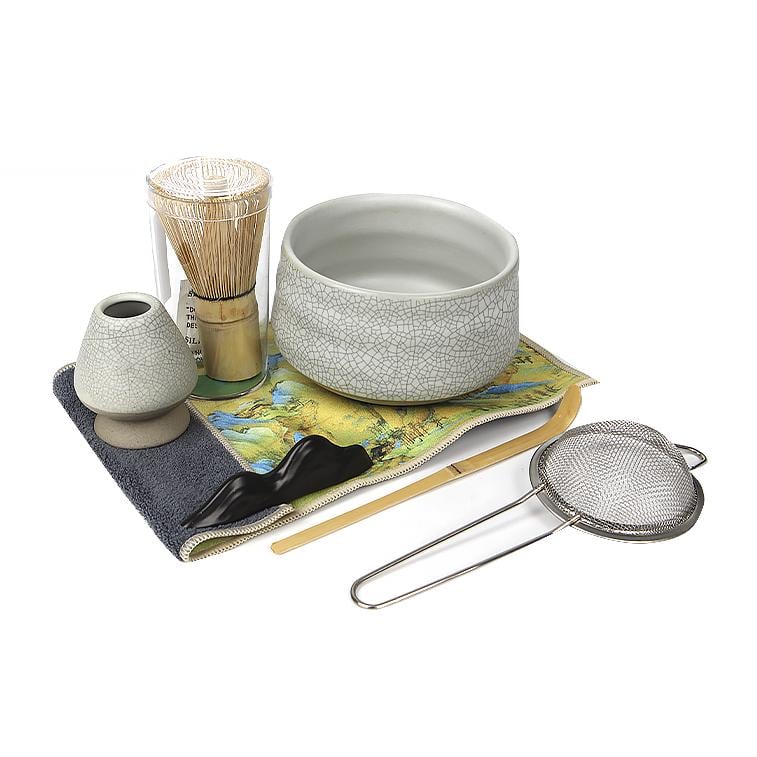 Набір Mavanto 5456 для приготування чаю матча 7 предметів Gray Набір Mavanto 5456 для приготування чаю матча 7 предметів Gray