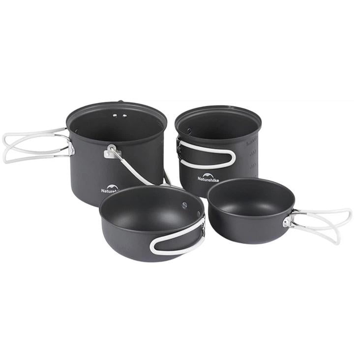 Набір посуду Naturehike NH18T018-G 2 каструлі 2 кришки (13356187)