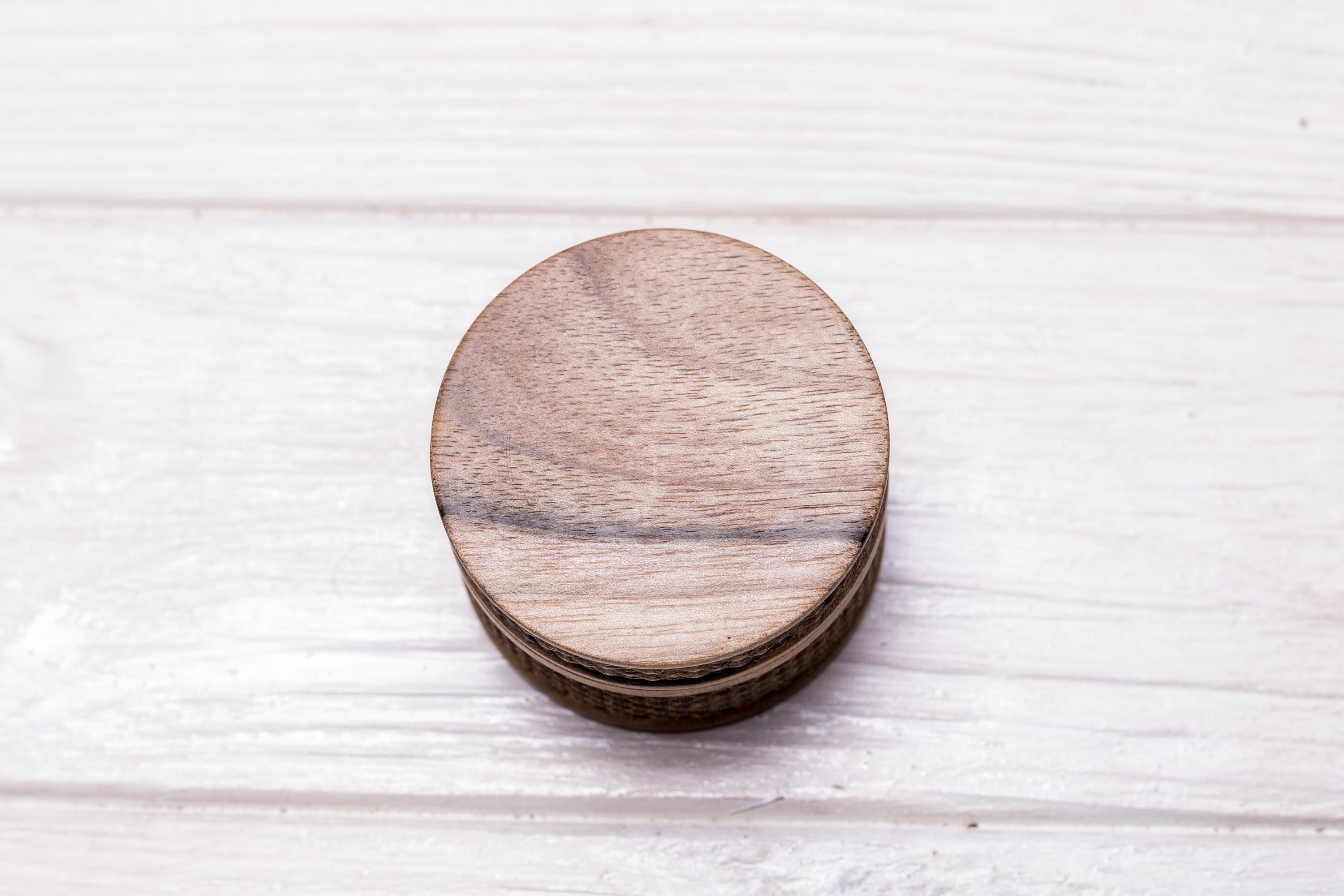 Коробочка EcoWalnut Колонна с дерева для колец (LR-4) - фото 4