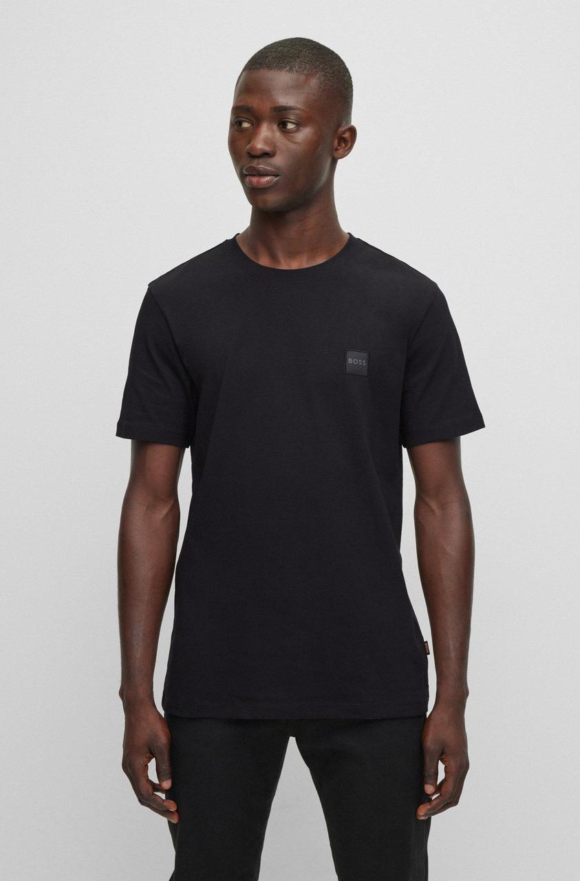 Футболка мужская Hugo Boss Relaxed-fit T-shirt In Cotton Jersey With Logo Patch NT-11758BL L - фото 2