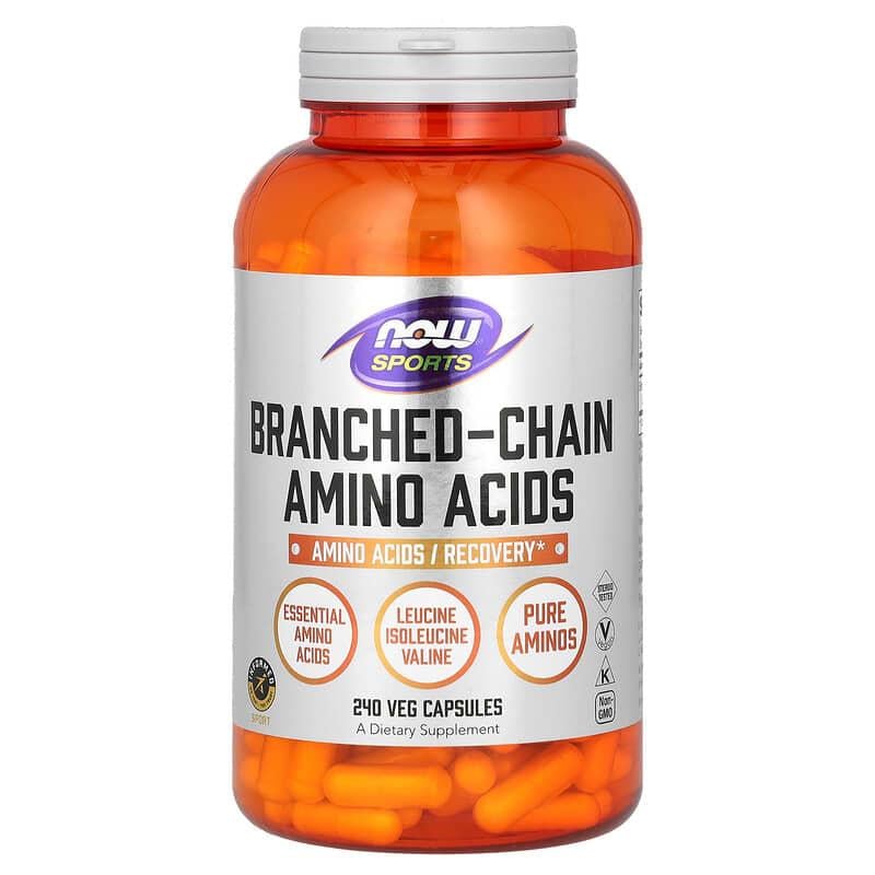 Амінокислоти з розгалуженим ланцюгом Now Foods Sports BCAA 240 капсул (2847586904)