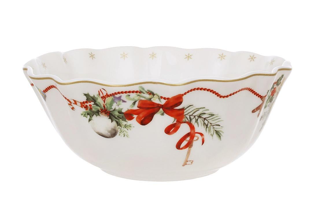 Набір пiал порцелянових BonaDi Christmas Ribbon 2 шт.х 540 мл (498-359)