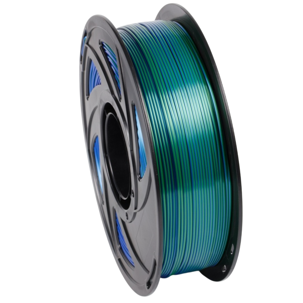Пластик UA3D PLA Silk Dual Color 1,75 мм 1 кг Фіолетовий/Золотистий