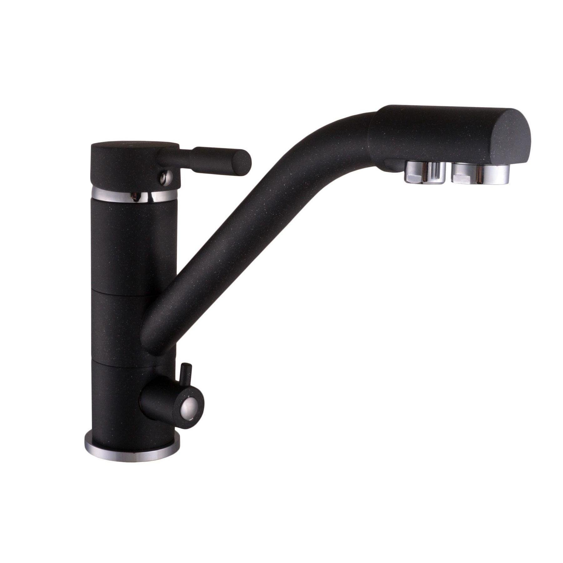 Кран на кухню Globus Lux с подключением к осмос-фильтру Оникс (20065)