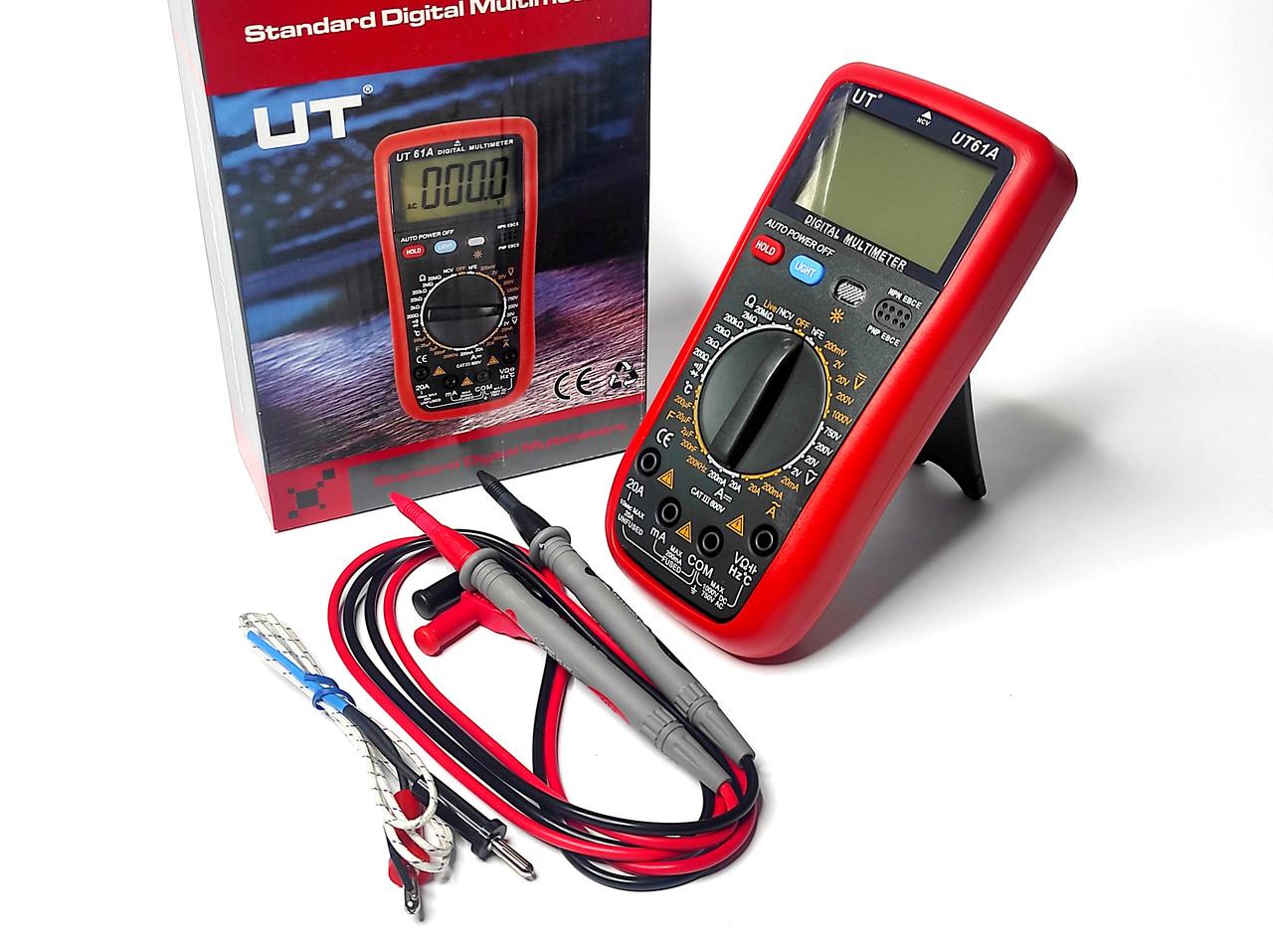 Мультиметр цифровой с термопарой UT61A (1017) Мультиметр цифровой с термопарой UT61A (1017)