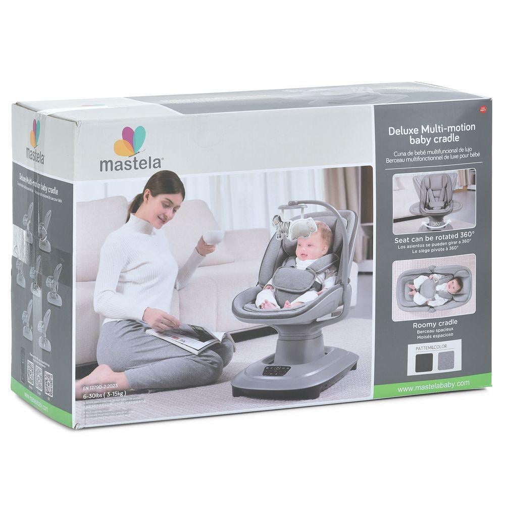 Укачивающий центр-шезлонг 2в1 Mastella 8911 музыка 360° вращение 3 положения спинки (24948866) - фото 10 Укачивающий центр-шезлонг 2в1 Mastella 8911 музыка 360° вращение 3 положения спинки (24948866) - фото 10