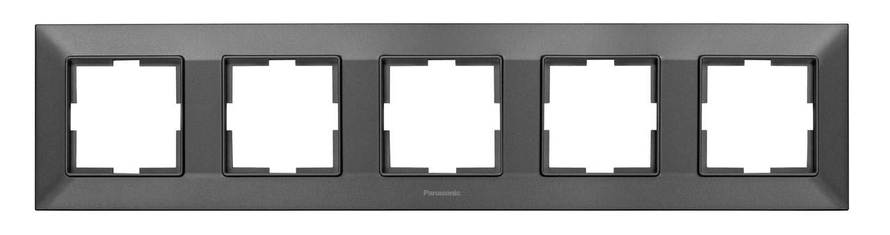 Рамка Panasonic Arkedia Slim 5-ая горизонтальная Дымчатый (16187-е) Рамка Panasonic Arkedia Slim 5-ая горизонтальная Дымчатый (16187-е)