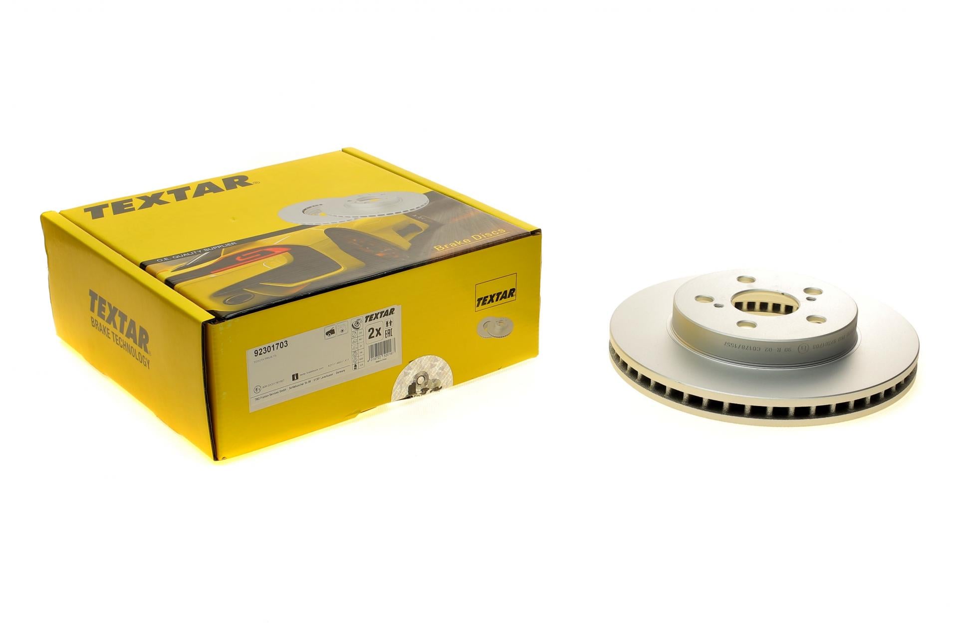 Диск тормозной передний TEXTAR PRO для Toyota Prius 1,8 Hybrid 15-255x25 мм (92301703) Диск тормозной передний TEXTAR PRO для Toyota Prius 1,8 Hybrid 15-255x25 мм (92301703)