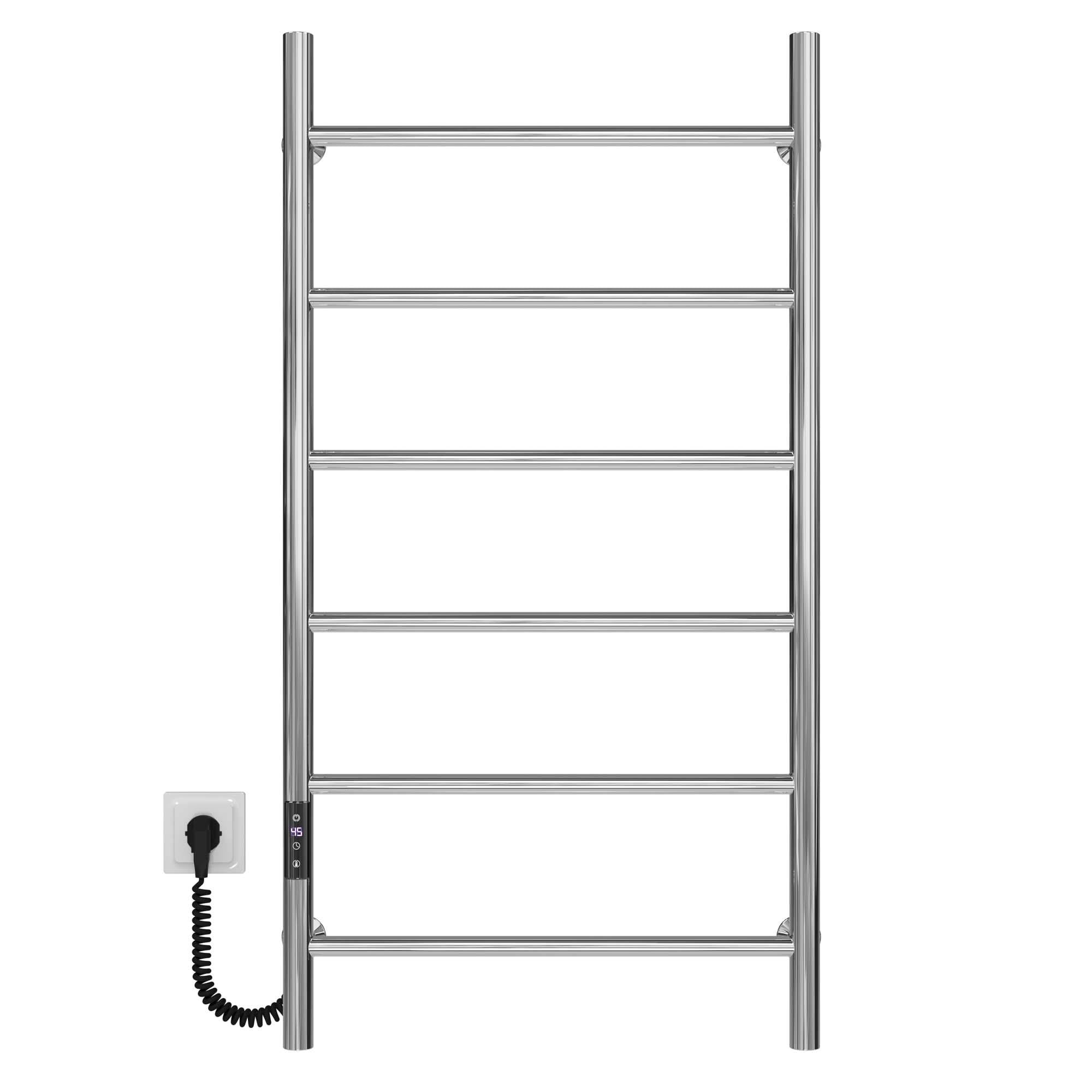 Полотенцесушитель электрический Deffi Орион П6 JD03 левое подключение нержавеющая сталь 500х1000 мм Хром (C.OR.100.50.6.E.C.L.1)