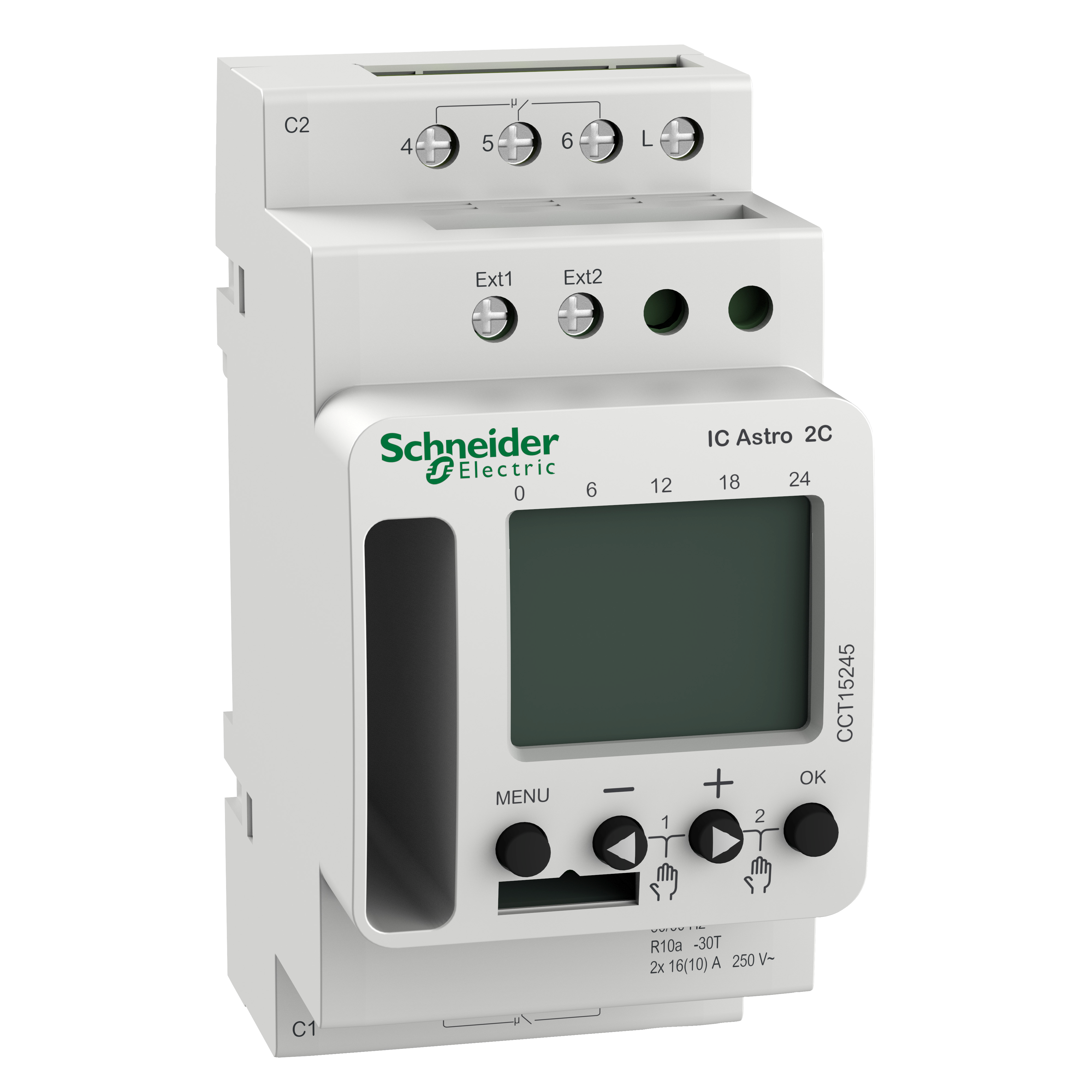 Выключатель программируемый сумеречный  Schneider Electric IC ASTRO SMART 16А 230V 2 контакта (CCT15245)
