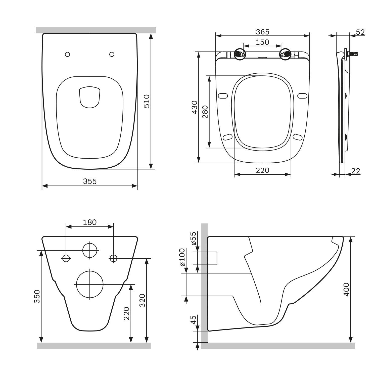 Унітаз підвісний AM.PM X-Joy CXA1700SC безобідковий із сидінням з мікроліфтом (239098) - фото 9