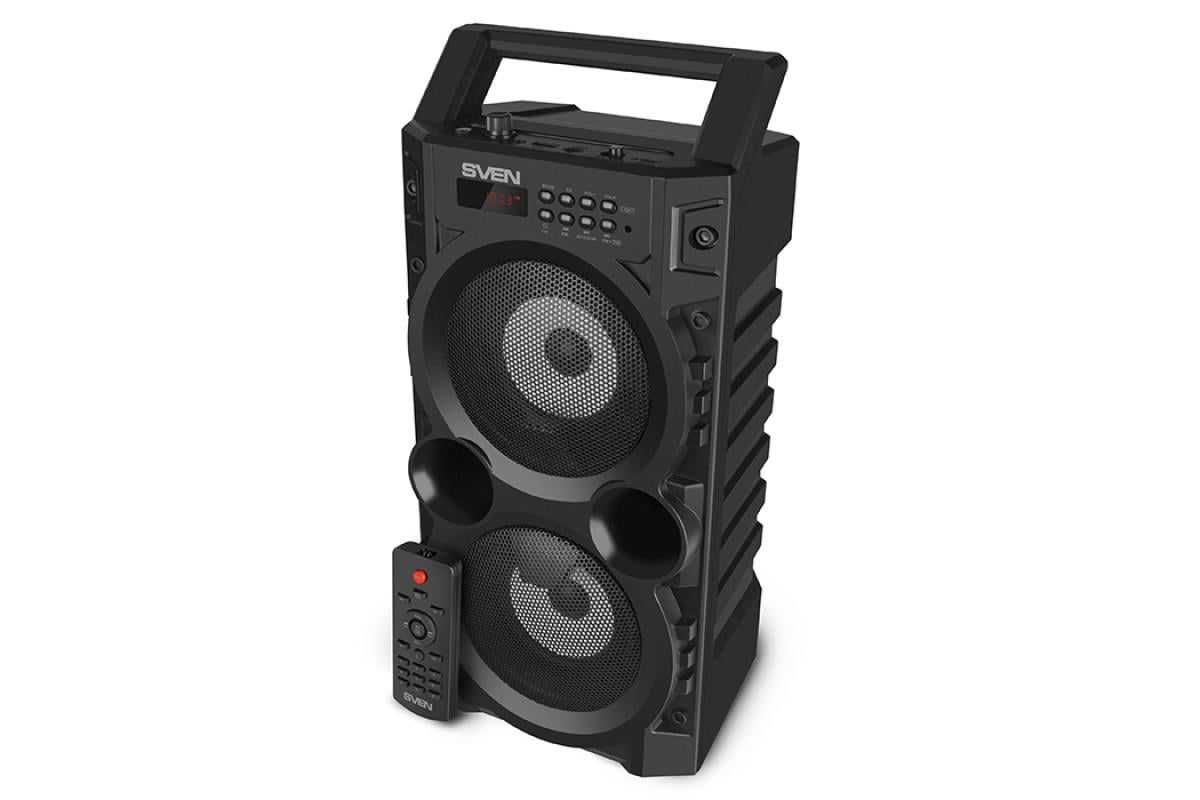 Система акустическая Sven PS-440 20 Вт Bluetooth/подсветка/караоке/FM Black (440) - фото 4