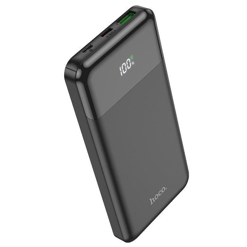 Повербанк Hoco J102 10000 mAh Micro-USB/Type-C USB с LED индикатором Черный (c0dc9021)
