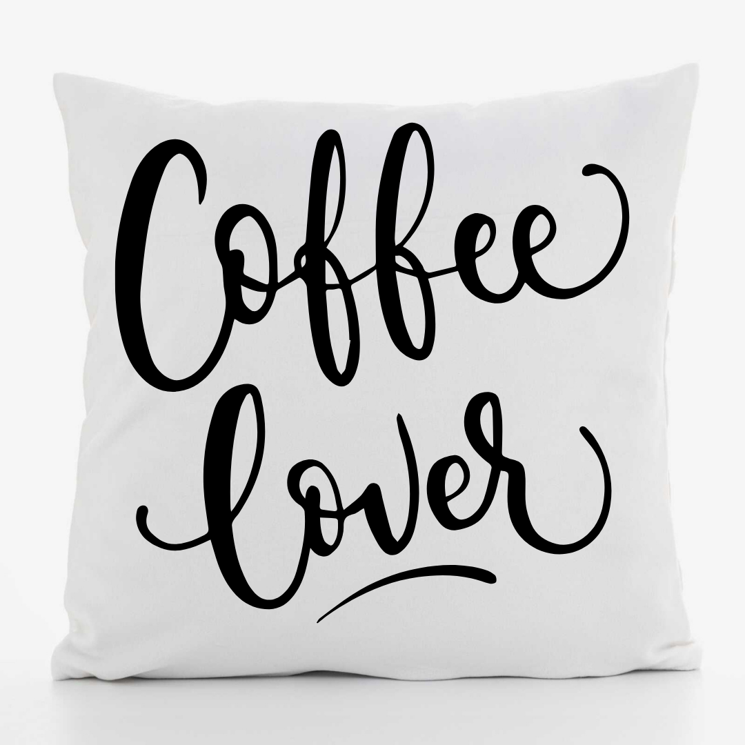 Подушка декоративная с принтом Coffee Lover габардин 30х30 см (1277)