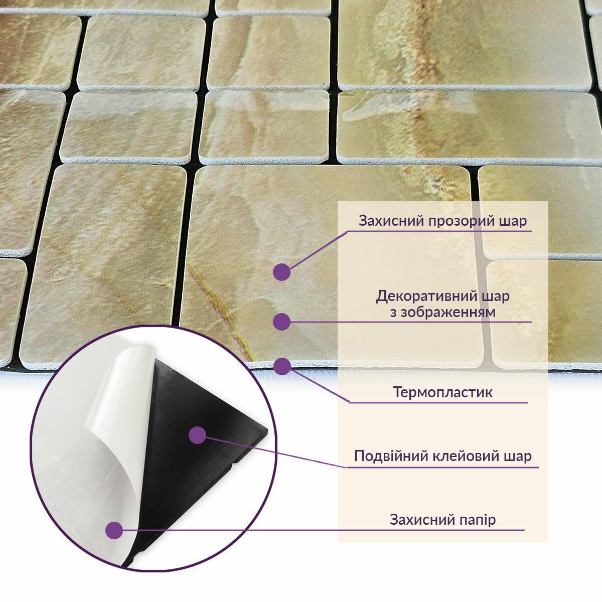 Мозаїка самоклеюча 300х300х4 мм (SW-00002442) - фото 4