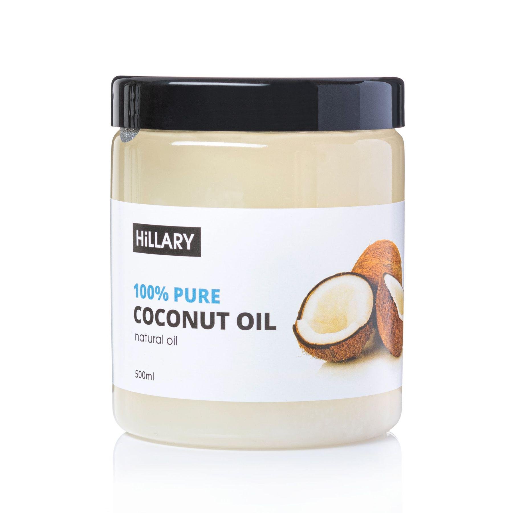 Сет Рафінованих кокосових олій Hillary 100% Pure Coconut Oil 500 мл - фото 2