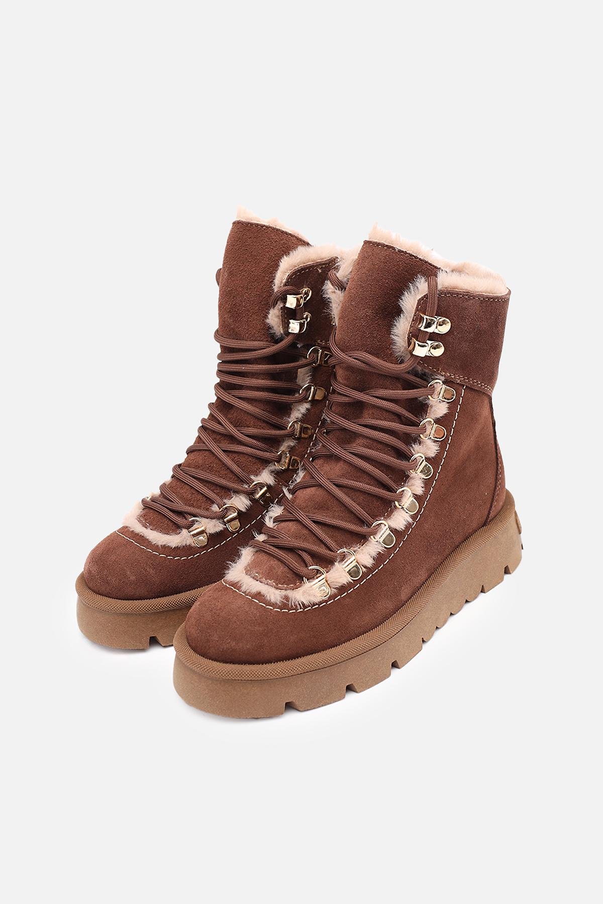 Ботинки женские Yuki ЦБ-00280991 р. 37 Шоколад (SKT001076884) - фото 3 Ботинки женские Yuki ЦБ-00280991 р. 37 Шоколад (SKT001076884) - фото 3