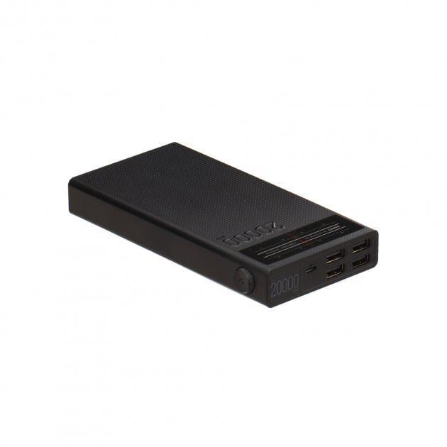 Павербанк RPP-102 20000 mAh с индикацией зарядки Черный (32607-01)