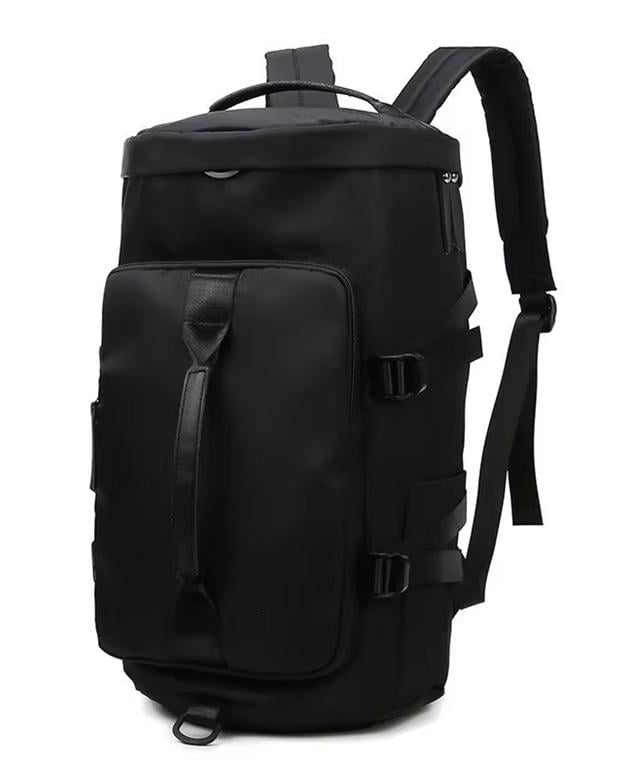 Спортивная сумка с отделом для обуви дорожная из нейлона 30 литров Черный - фото 9