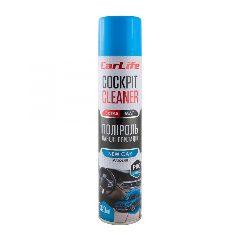 Полироль для приборной панели CarLife Cockpit Cleaner EXTRA MAT Новая машина 320 мл (CF344)