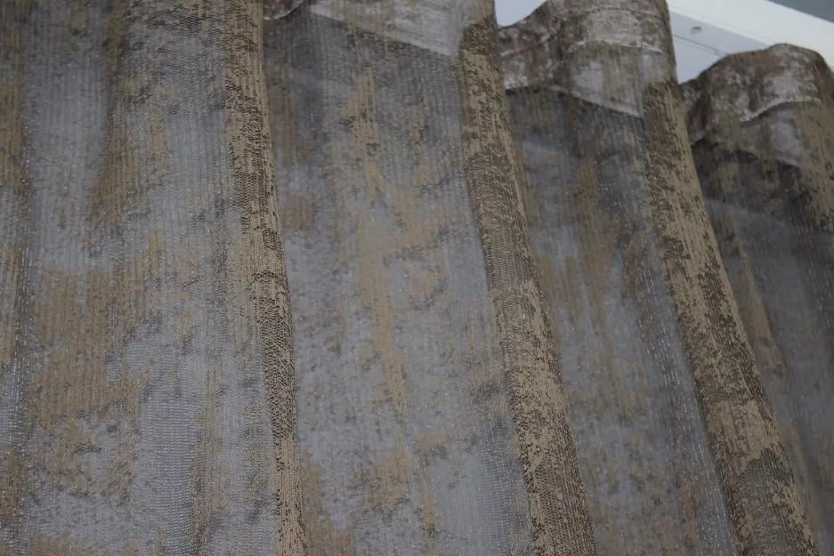 Тюль жаккард Мрамор Коричневый (1403т) - фото 2