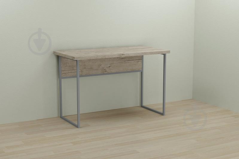 Компьютерный стол Ferrum-decor Коди 75x140x60 серый ДСП Дуб Шервуд 32мм