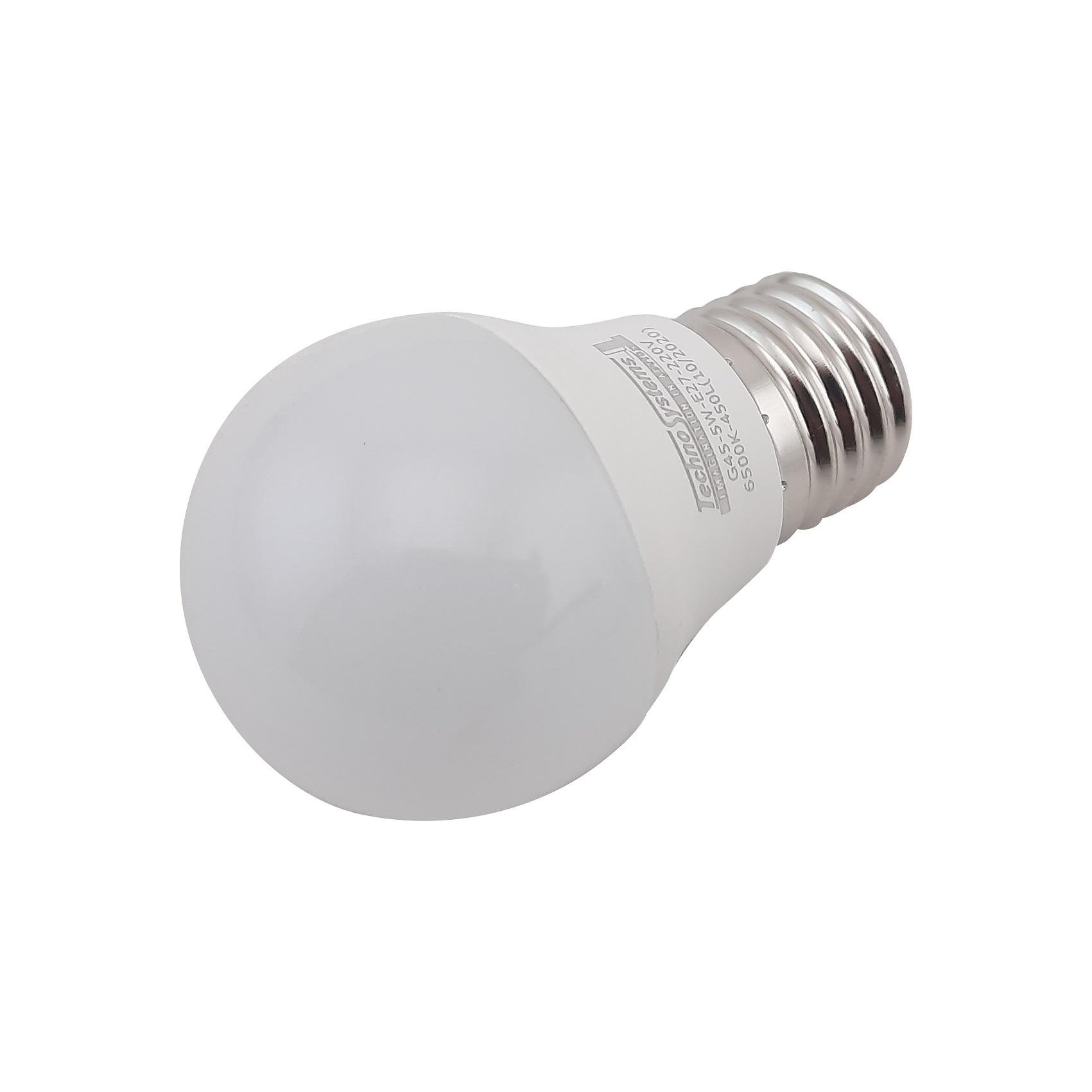 Лампа світлодіодна TechnoSystems LED Bulb G45 5Вт E27 6500К 450Лм ICCD (куля) TNSy5000245 - фото 4