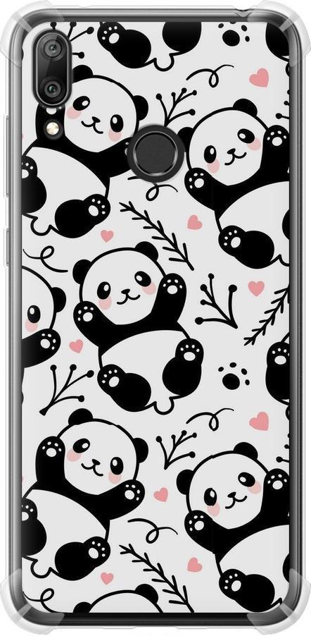 Чехол на Huawei Y7 2019 Панды (4318sp-1638-42517)