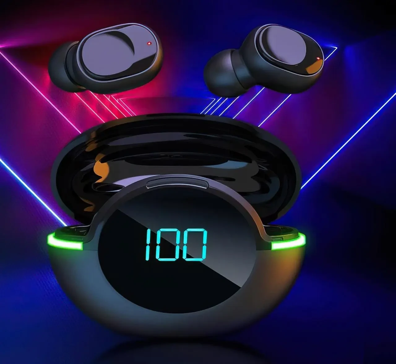 Наушники беспроводные Y80 Объемный звук 8D Светодиодный цифровой дисплей (SH0000221) - фото 3 Наушники беспроводные Y80 Объемный звук 8D Светодиодный цифровой дисплей (SH0000221) - фото 3