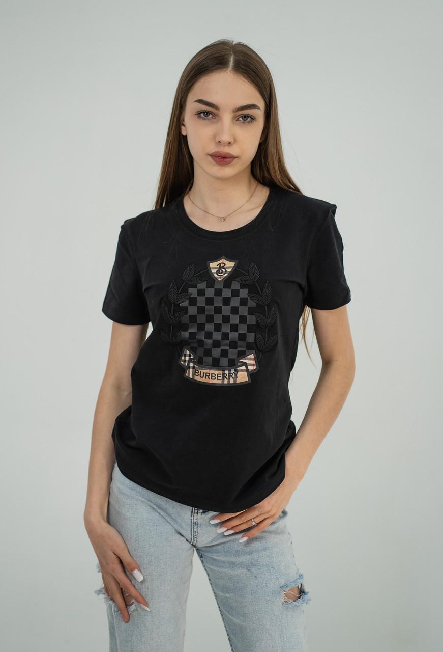 Футболка жіноча Burberry B-5048 M Black - фото 1