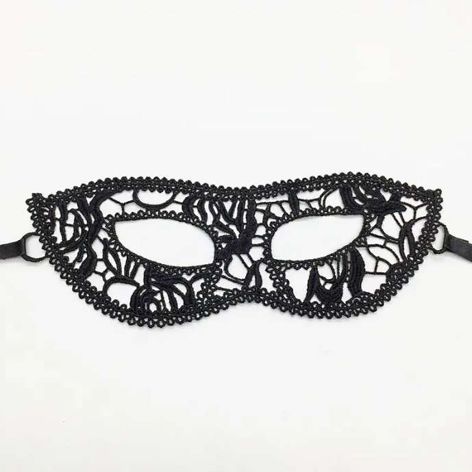 Маска карнавальная ажурная One size Черный (168210/6)